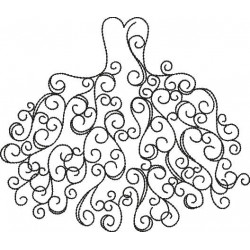 Stickdatei - Brautkleid